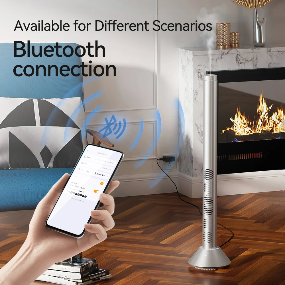Difusor de aromas en torre premium S100L PRO con altavoz